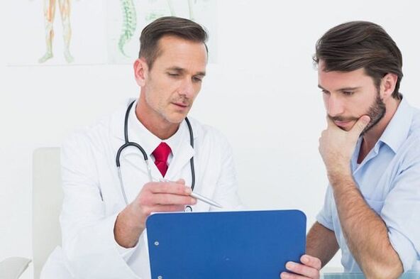 Bei kalkhaltiger Prostatitis einen Arzt aufsuchen