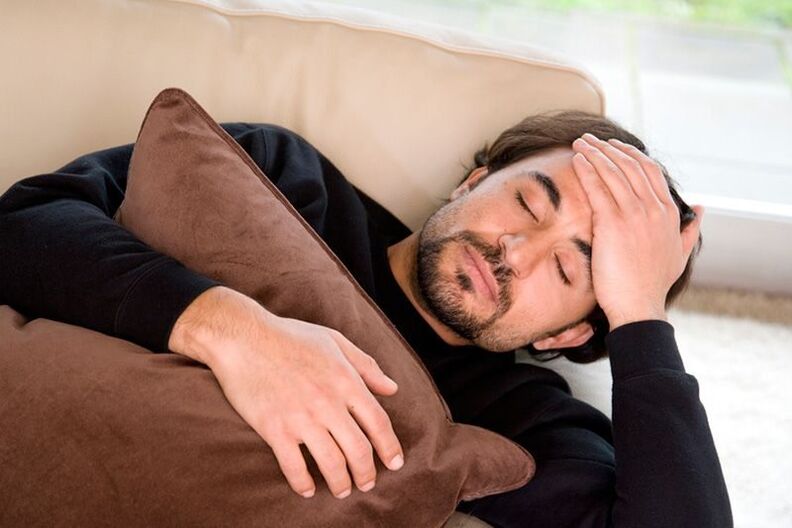 Beschwerden aufgrund von Prostatitis.